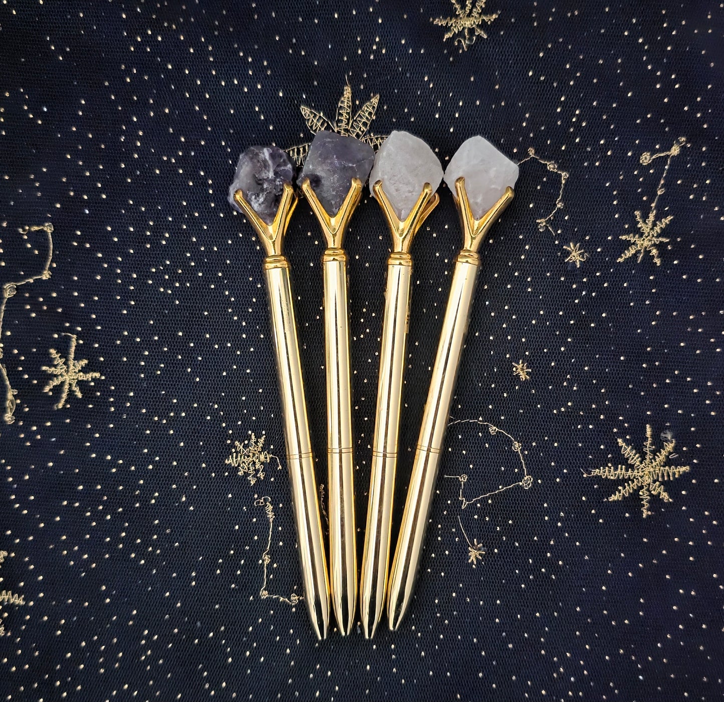 Gemstone Pen - Gold