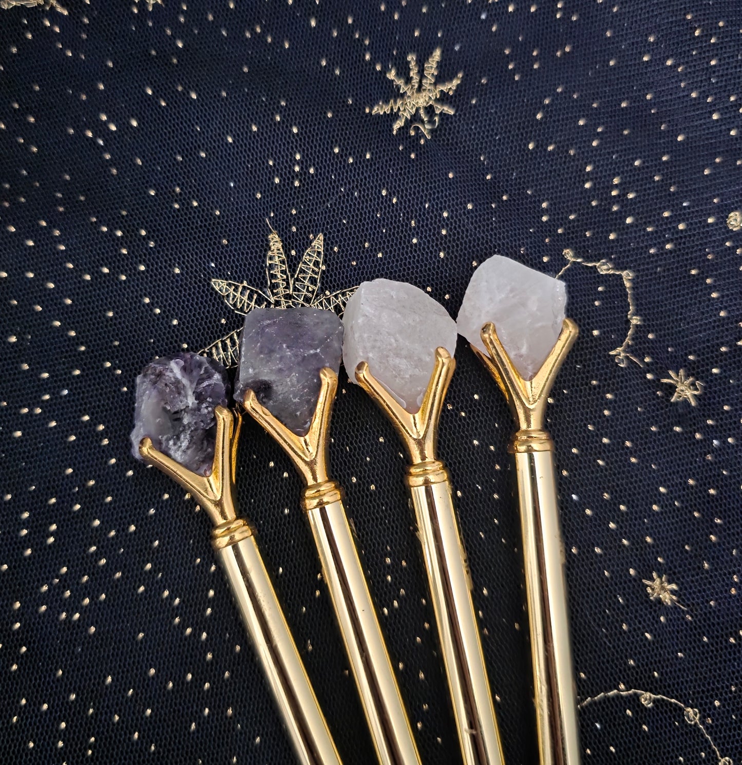 Gemstone Pen - Gold