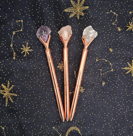 Gemstone Pen - Rose Gold