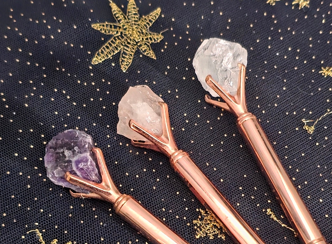 Gemstone Pen - Rose Gold