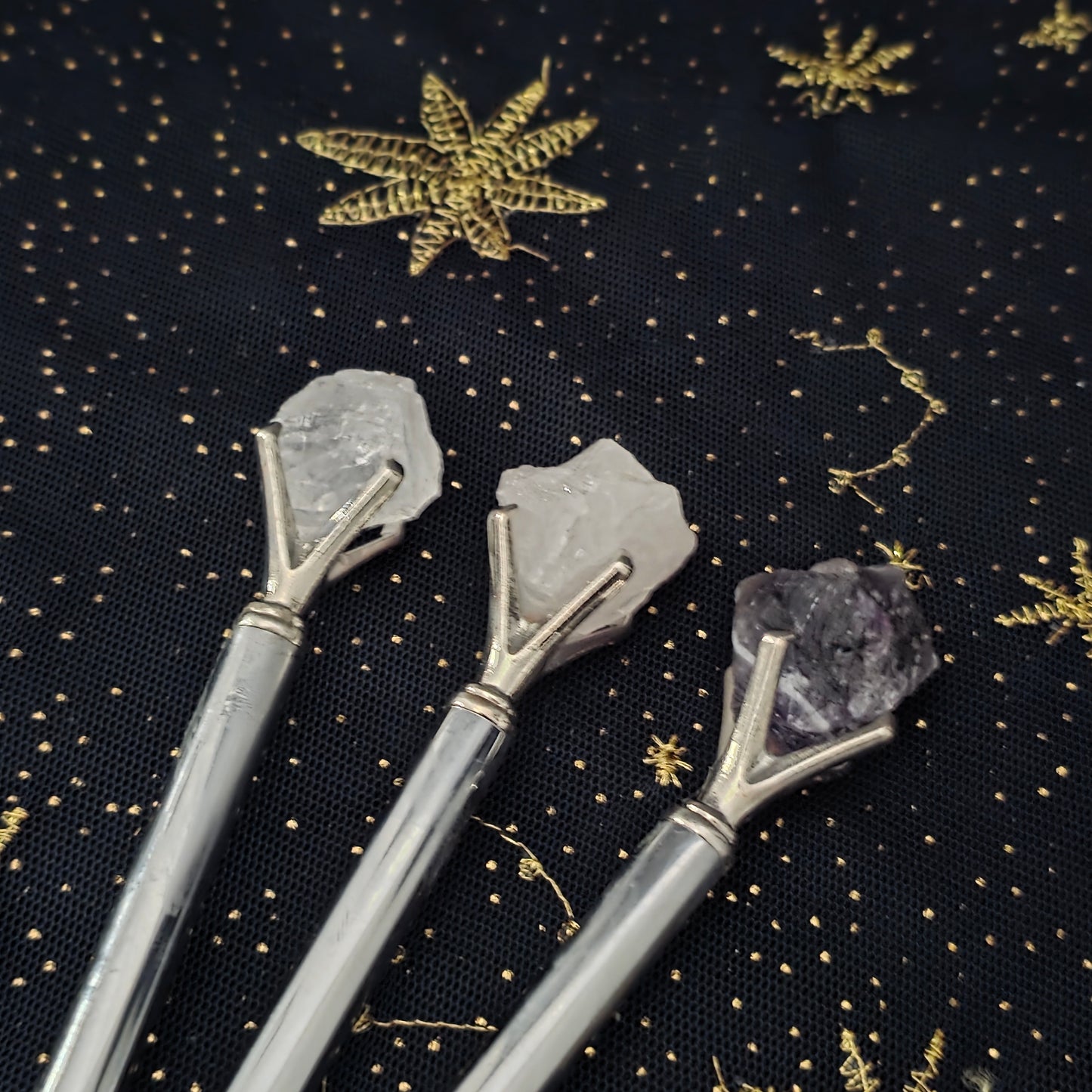 Gemstone Pen - Silver