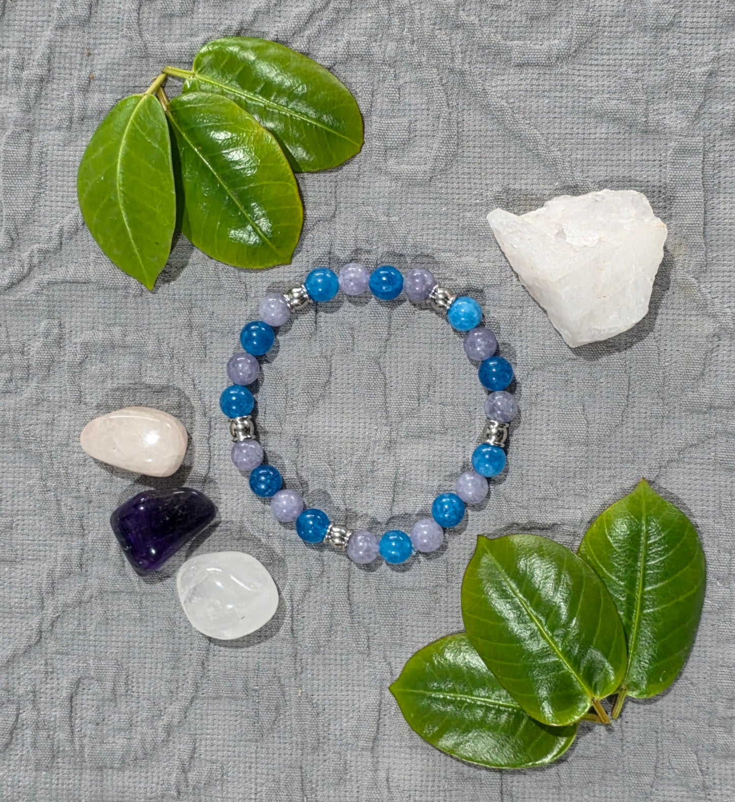 Clarity & Calm Bracelet | Blue Apatite & Aquamarine