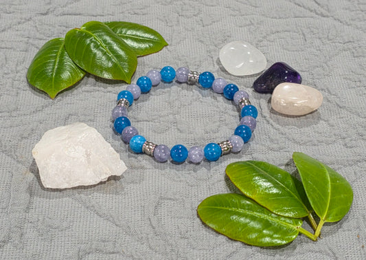 Clarity & Calm Bracelet | Blue Apatite & Aquamarine