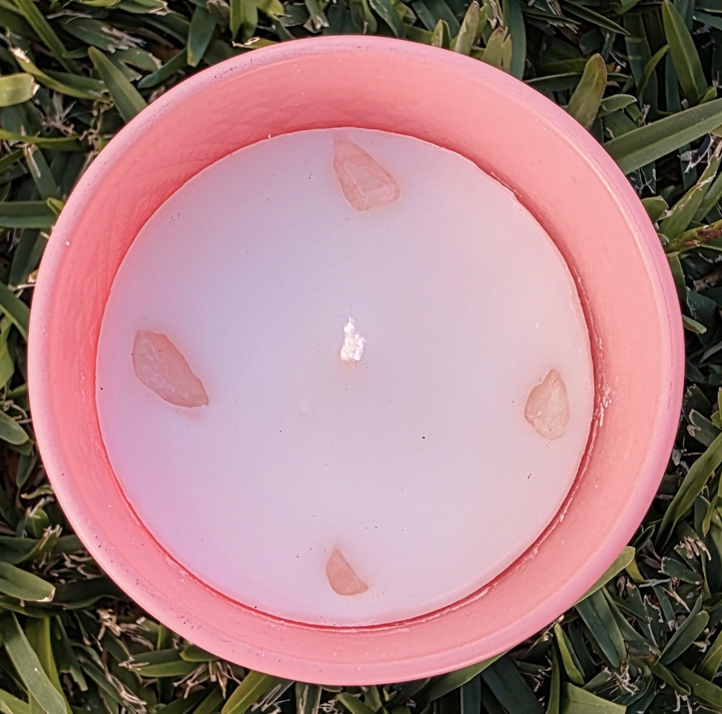 Seven Chakras Crystal Candle | Rose Quartz
