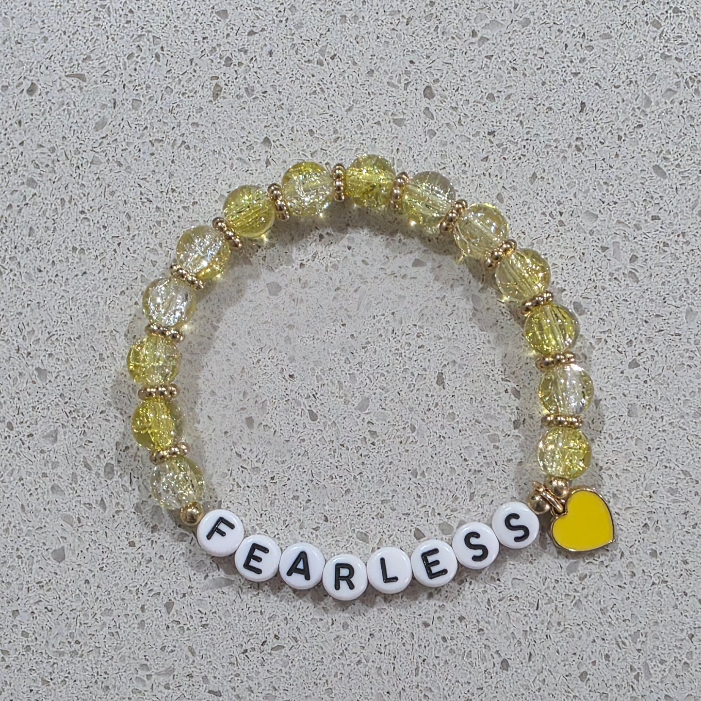 Taylor Swift Inspired Handmade Beaded Bracelet with Heart Charm