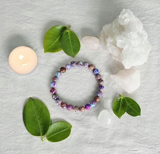Grounding & Stability Bracelet | Sediment Jasper
