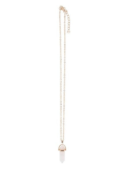 Rose Quartz Crystal Necklace